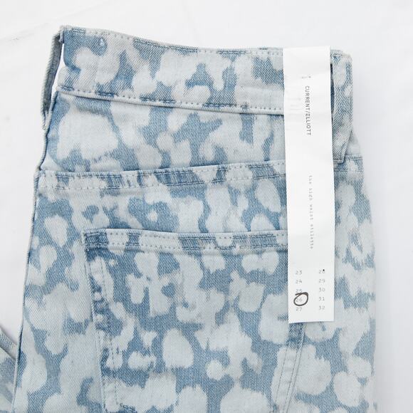 Current/Elliott Bleach Distressed The High Waist Stiletto Jeans Size 26 - Picture 4 of 9